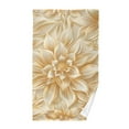 thumbnail image 1 of Gold Flowers Hand Towel Bath Towels Face Towels Cotton Absorbent for Home Hotel Spa Swimming Yoga Sports, 1 of 7