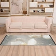 thumbnail image 1 of Gold Flowers Runner Rug Non-Slip Area Rugs Linen Washable Non Shedding for Kitchen Bedroom Carpet, 1 of 8