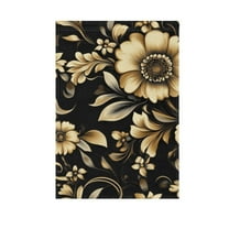 Gold Flowers and Leaves Garden Flag 12X18 Double Sided Yard Flags for Outside Outdoor All Seasonal Decoration