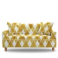 thumbnail image 1 of Gold Foil Abstract Geometric Stretch Sofa Cover For Living Room Dust-proof Elastic Loveseat Slipcover All-cover Couch Covers, 1 of 5