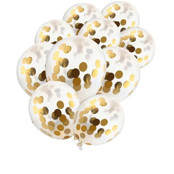 Gold Foil Confetti Balloons