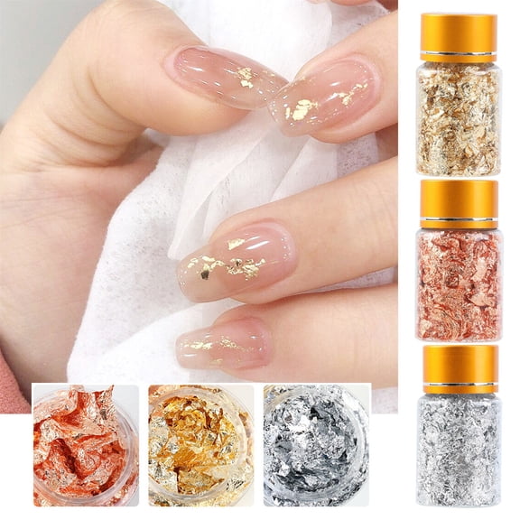 Gold Foil Decoration DIY Crafts Epoxy Resin Jewelry Making Tumbler Face Eye Makeup Design Metallic Sheets