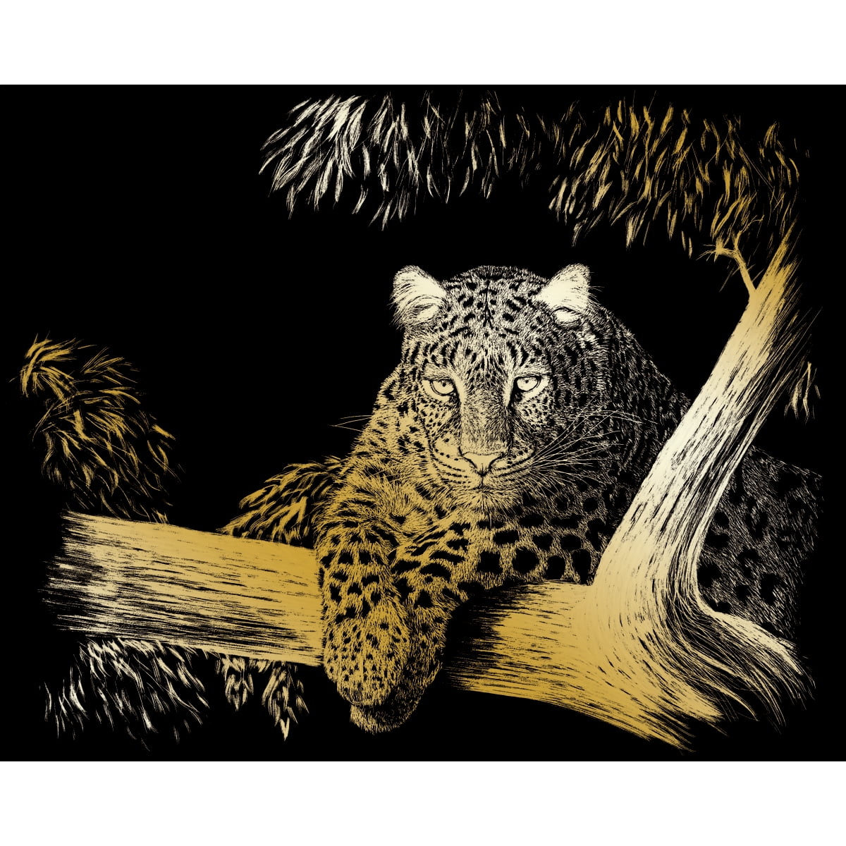 Gold Foil Engraving Art Kit 8"X10"Spotted