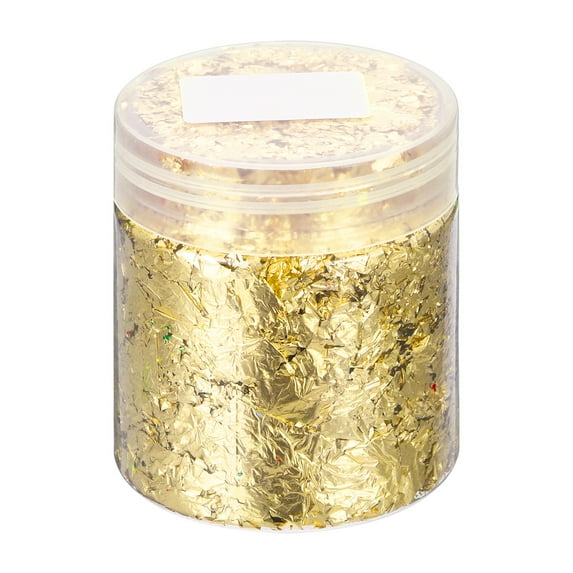 Gold Foil Flakes for Resin, 3g Metallic Foil Flakes, Imitation Gold Foil Flakes Metallic Leaf, Champagne Gold