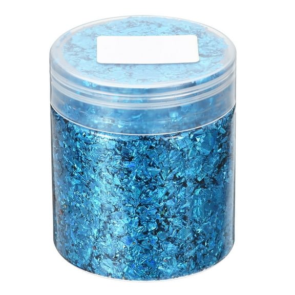 Gold Foil Flakes for Resin, 3g Metallic Foil Flakes, Imitation Gold Foil Flakes Metallic Leaf, Sky Blue