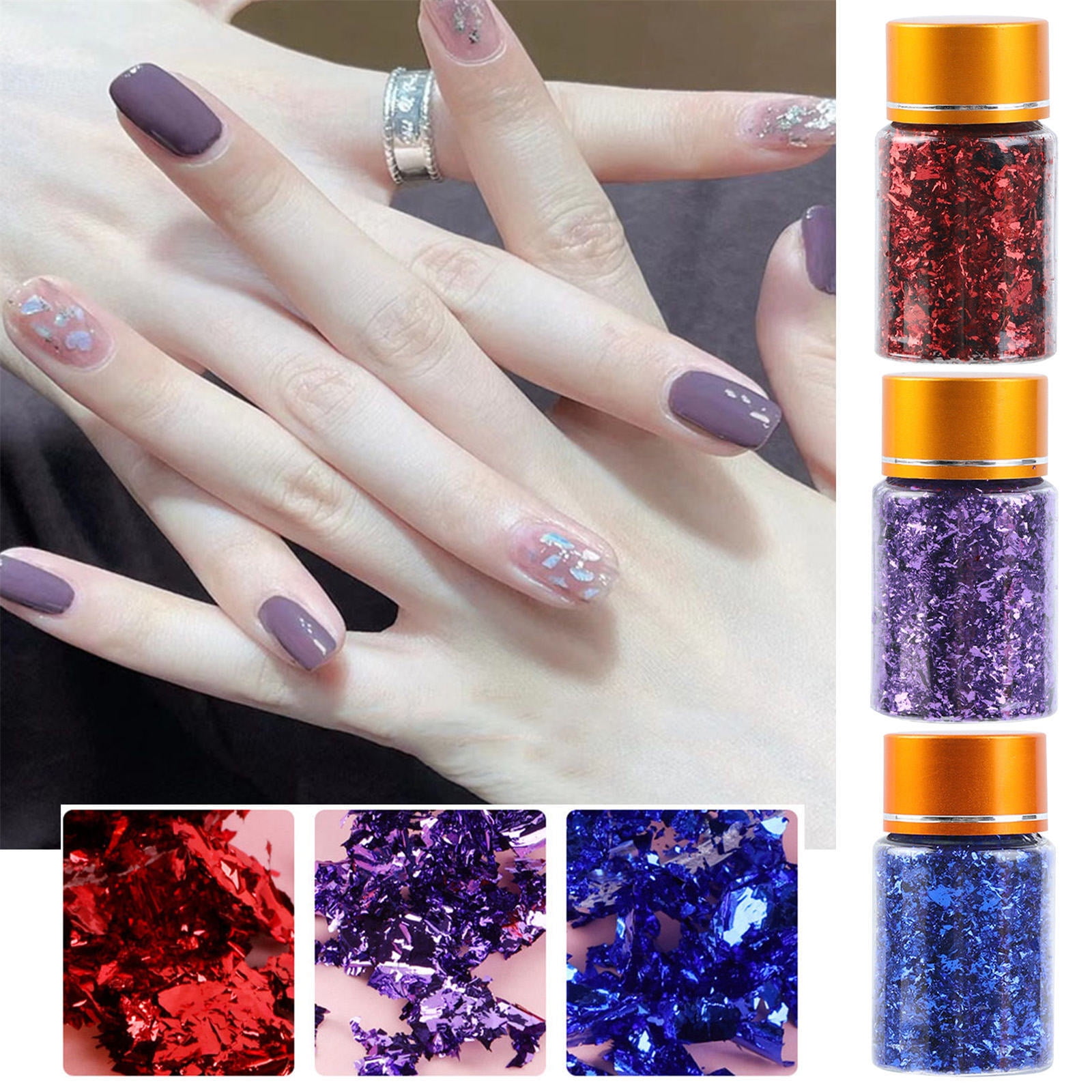 Gold Foil Flakess Nail Foilss Gold Foil For Nail Arts Diy Arts An