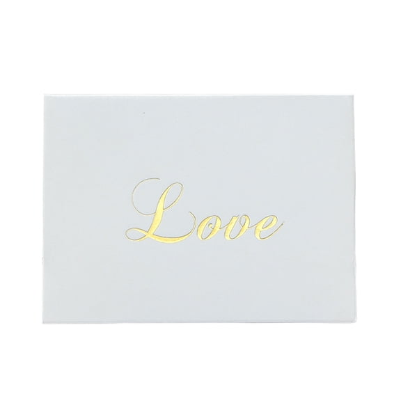 Gold Foil Folded Thank You Greeting Cards with Envelopes, Assorted Best Wishes & Love Lettering Blank Note Cards for Teacher Appreciation Birthday Holiday Gift