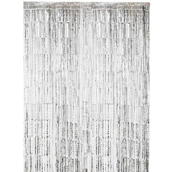 Gold Foil Fringe Curtain, 3.28x6.56 Ft Reusable Photo Backdrop for Birthday Party, Wedding, Christmas Decor, Photo Booth Props, Dance Wall Decoration