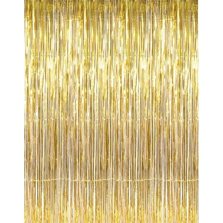 Gold Foil Fringe Curtain Party Wedding Backdrop Hen Fashion Decoration