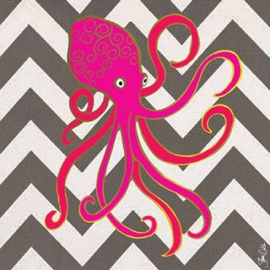 Gold Foil Octopus Canvas Art - Shanni Welsh (24 x 24)