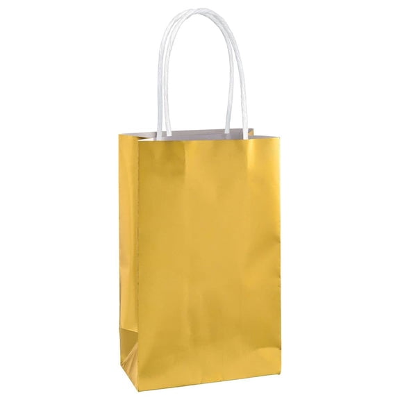 Gold Foil Paper Gift Bag, 1ct