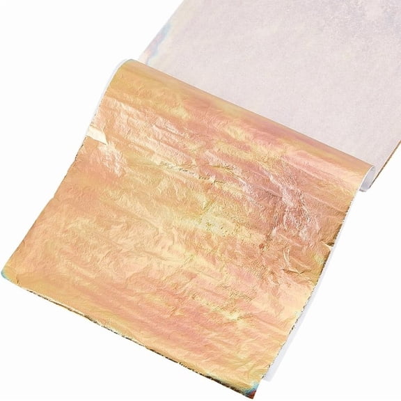 Gold Foil Paper Nail Art Glitter Decoration Goldenrod 137x140x0.1mm for DIY