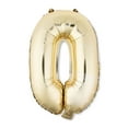 thumbnail image 1 of 16" Gold Number 0 Foil Balloon, by Way To Celebrate, 1 of 5