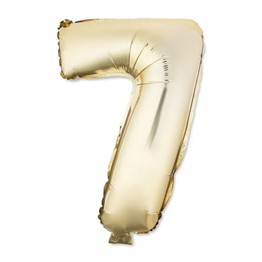 16" Gold Number 7 Foil Balloon, by Way To Celebrate