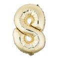 thumbnail image 1 of 16" Gold Number 8 Foil Balloon, by Way To Celebrate, 1 of 5
