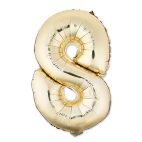 16 inch Gold Number 8 Foil Balloon by Way To Celebrate