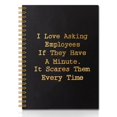 Gold Foil Spiral Notebook 160 Pages A5 Hard Cover Office Gift for HR ...