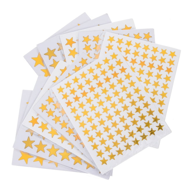 Gold Foil Stickers 150 Sheets Star Manicure for Kids Nail Sticky ...