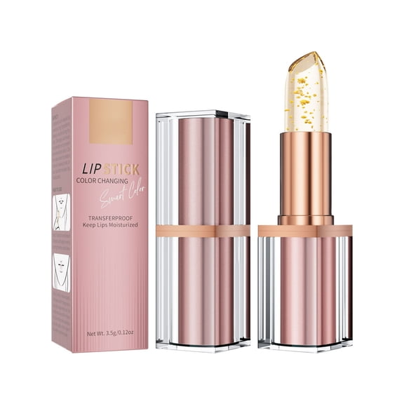 Gold Foil Temperature-Sensitive Color-Changing Lipstick Waterproof Hydrating Gloss 3.5G Plastic
