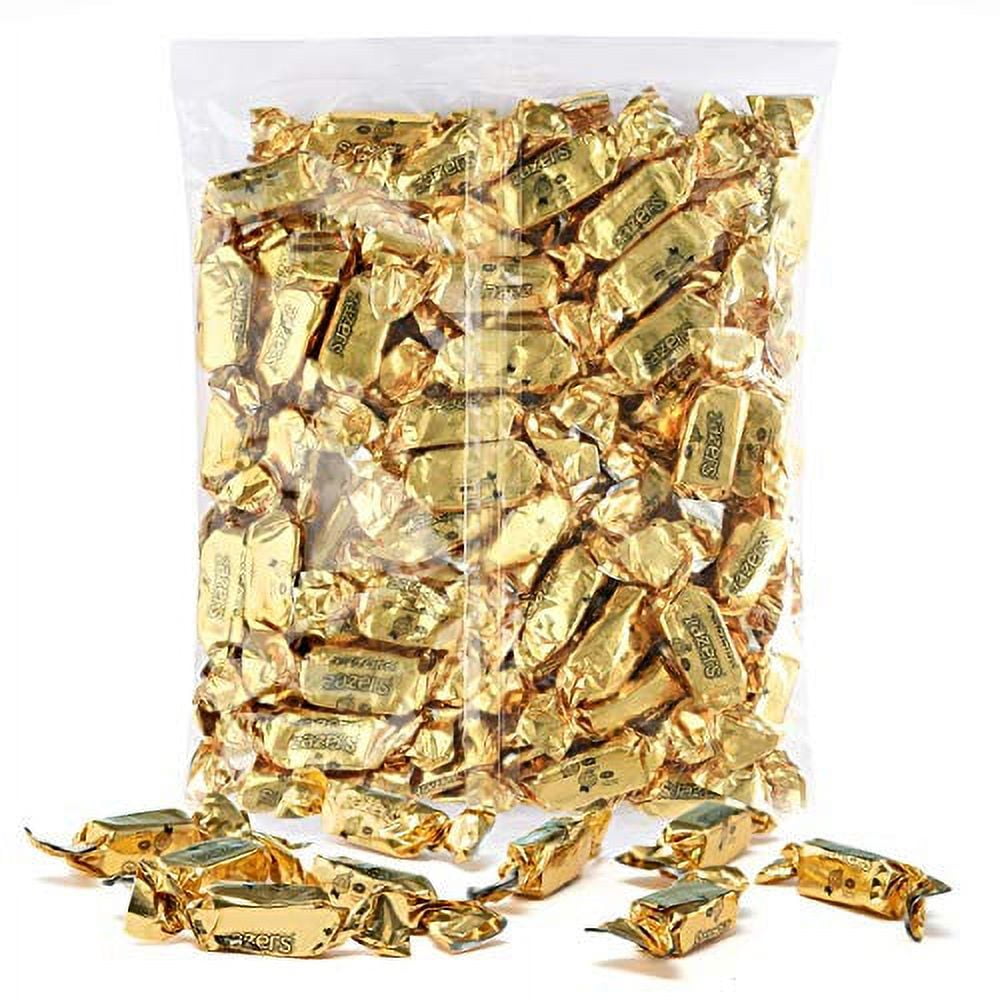 Gold Foils Chewy Taffy Candy, 1-Pound Bag of Gold Color Themed Kosher ...