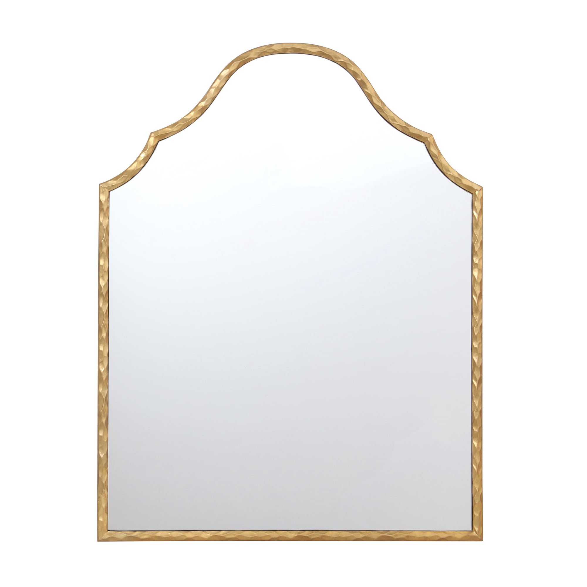 My Texas House Gold Frame Art Deco Arch Wall Mirror 28 x 36 Inches