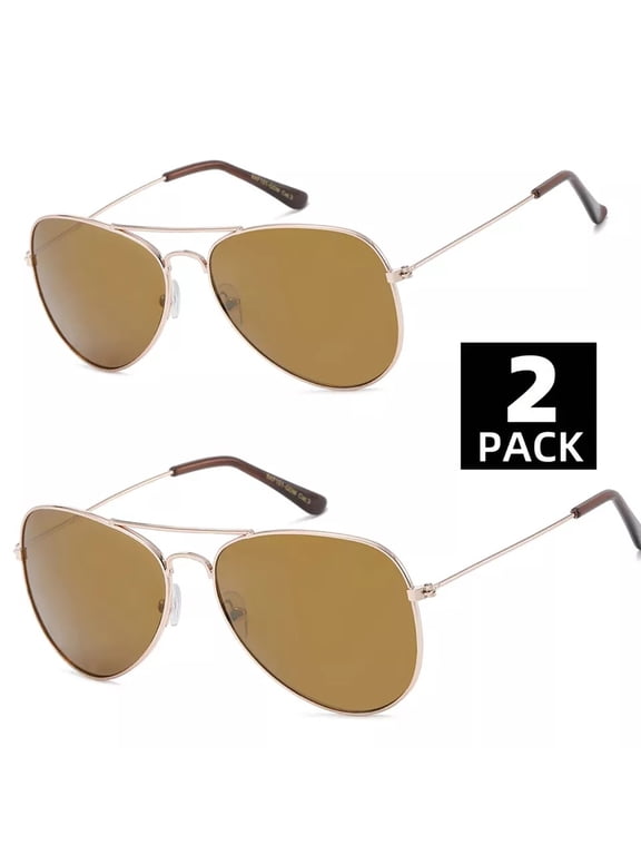 Gold Frame Lens Metal Aviator Sunglasses For Women Men Vintage Sports Driving