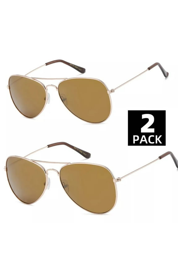 Gold Frame Lens Metal Aviator Sunglasses For Women Men Vintage Sports Driving