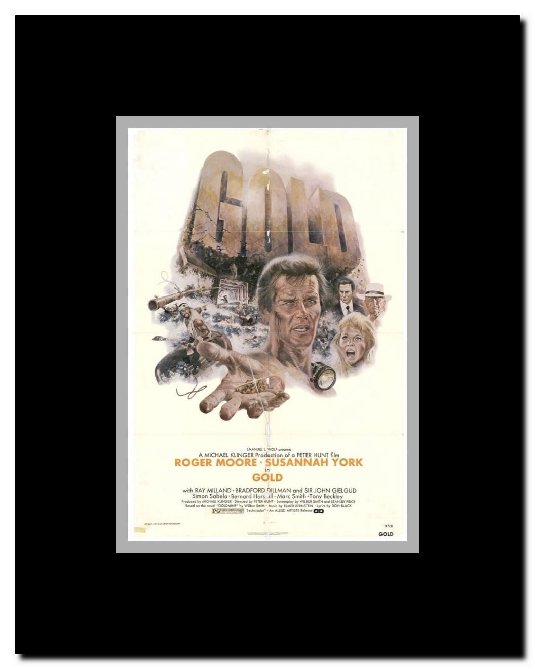 Gold Framed Movie Poster