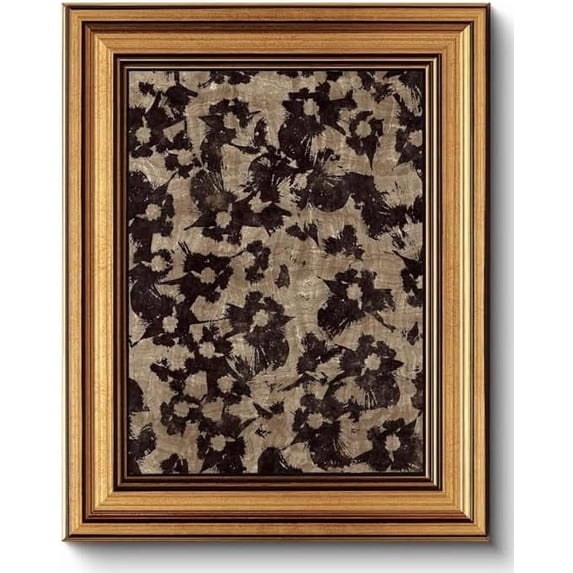 Gold Framed Wall Art Vintage Canvas Wall Art Crushed Flower Minimalist Floral Pattern Botanical Artwork Prints Picture for Living Room Bedroom Farmhouse Bathroom Office Decor, 8x10