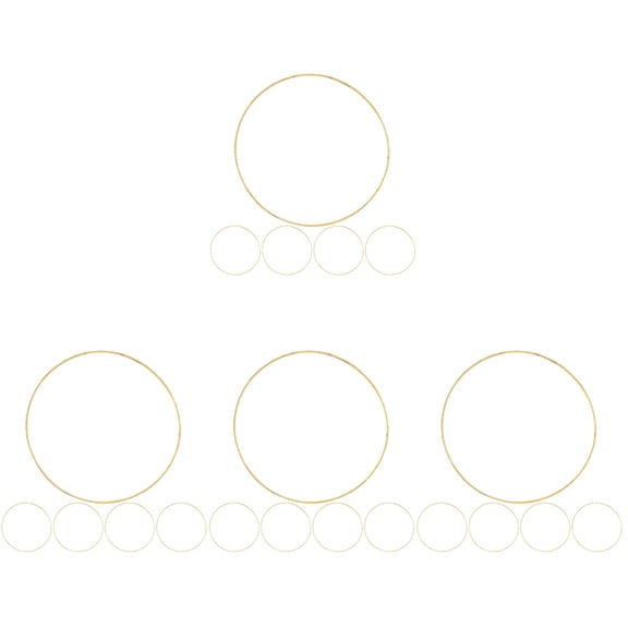 Gold Frames 20 Pcs Dream Catcher Hoop Iron Wire Supplies Rings Garland Metal Crafting