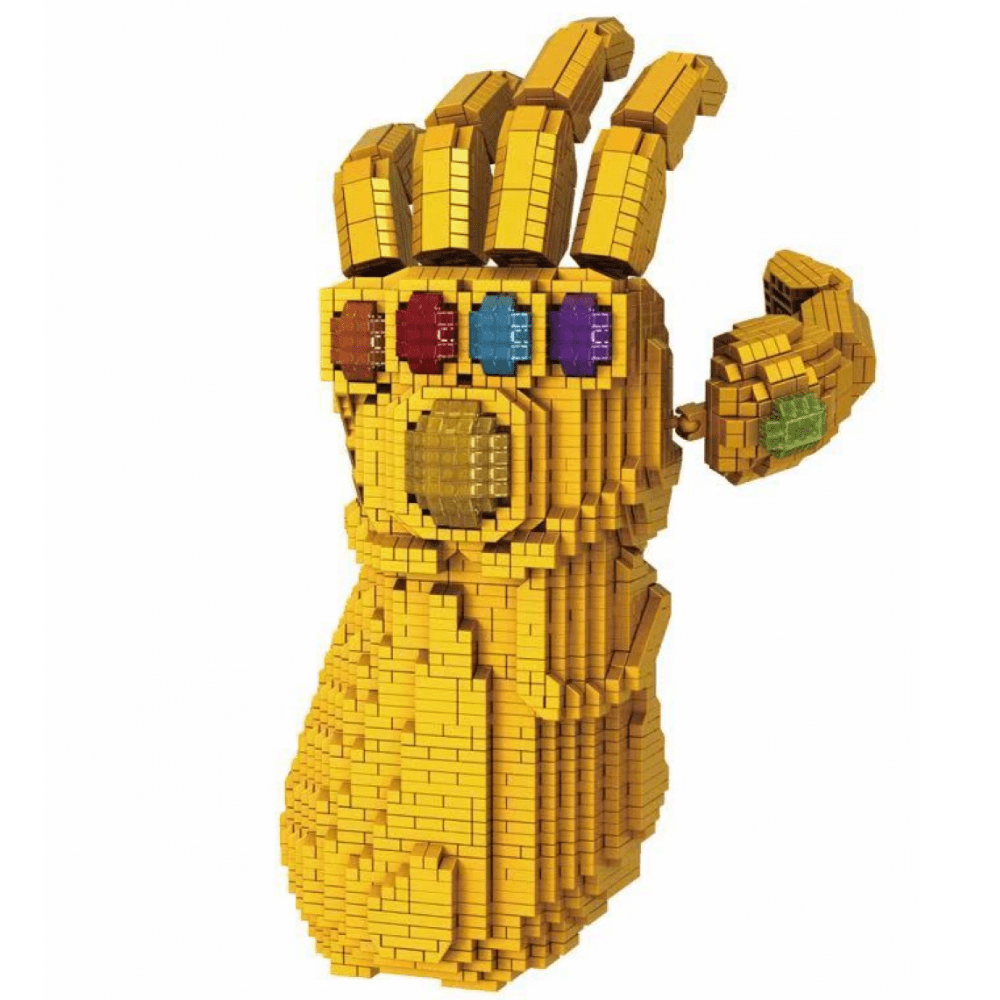 Gold Gauntlet Building Set with Gemstone, Collectible Glove Gift for ...