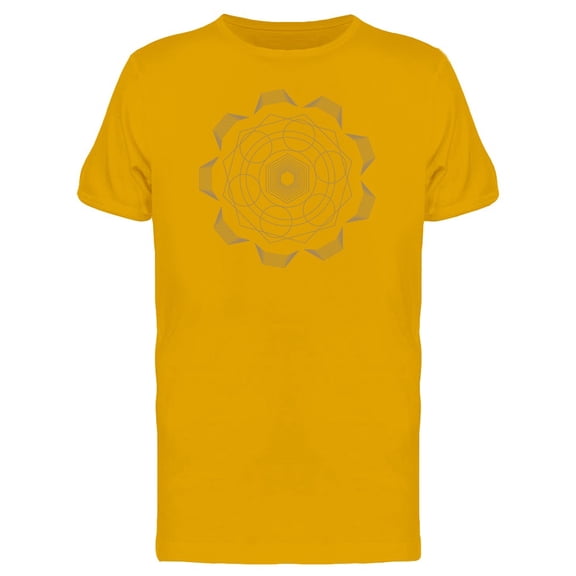 Gold Geometric Mandala Tee Men's -Image by Shutterstock