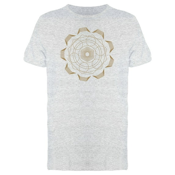 Gold Geometric Mandala Tee Men's -Image by Shutterstock