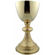 Gold Gild Catholic Christian Chalice Chapel Goblet Cup and Paten Church