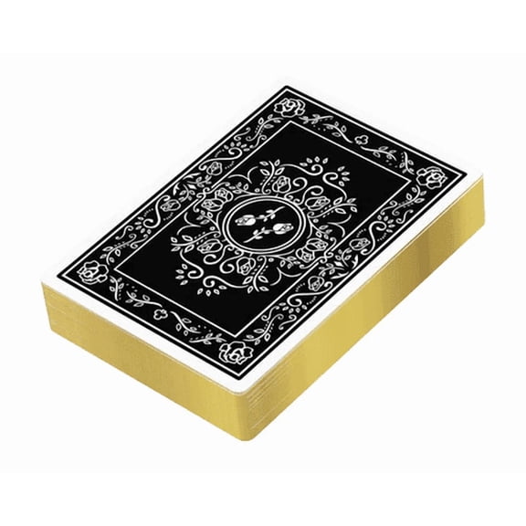 Gold Gilded Black Roses V1 Playing Cards by Daniel Schneider