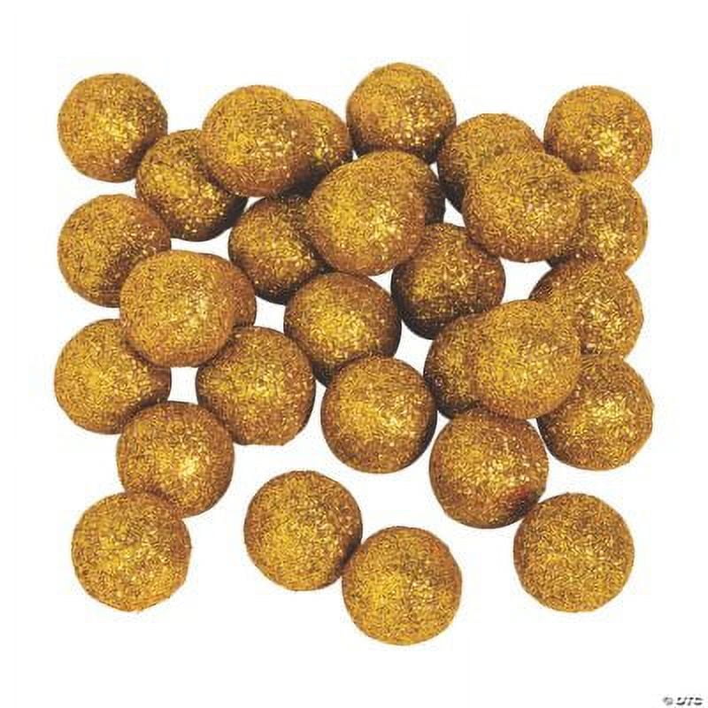 Gold Glitter Ball Vase Filler, Birthday, Party Decor, 40 Pieces