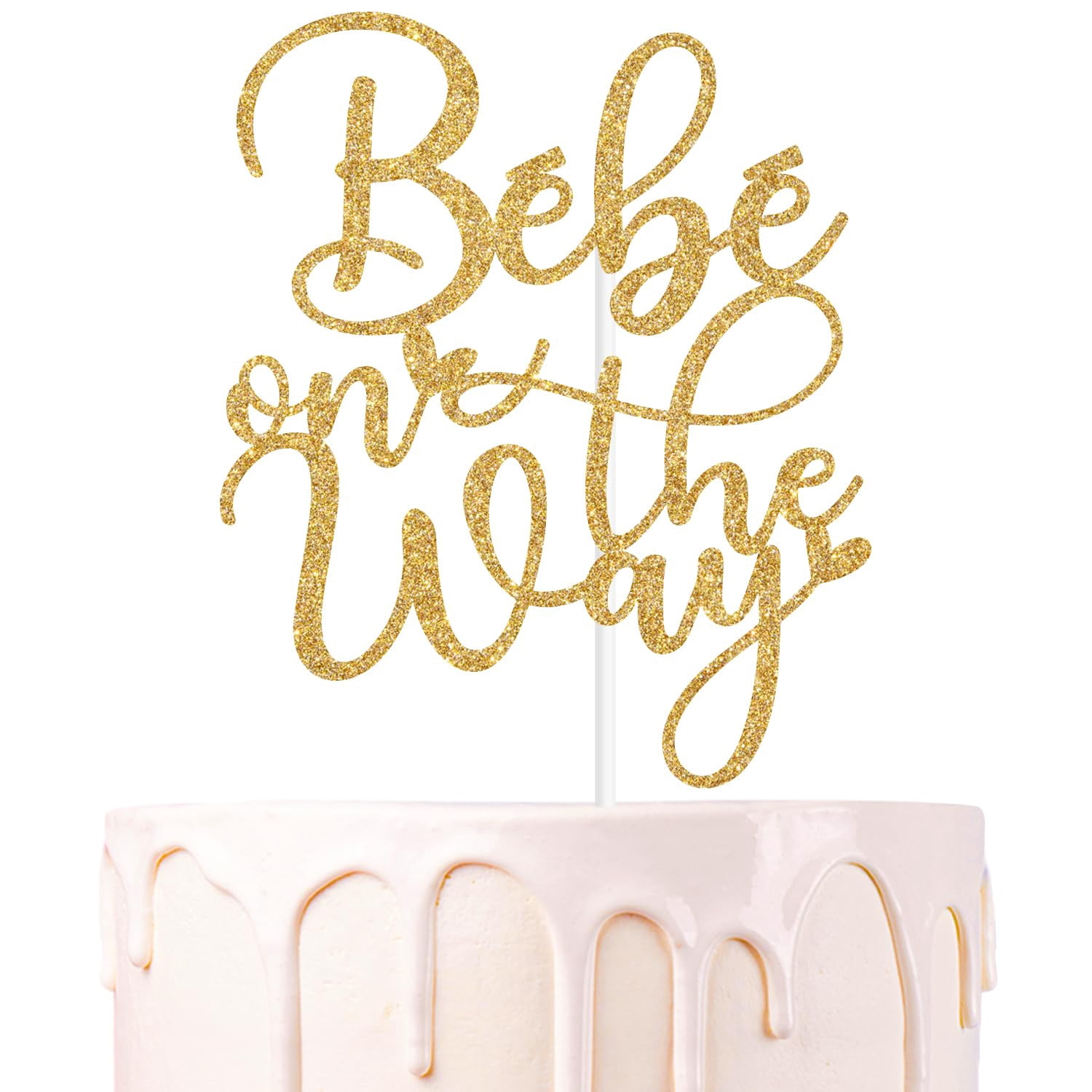 Baby Girl Cake Topper – It's A Girl! Gender Reveal & First Birthday Party Decoration For Cakes & Desserts