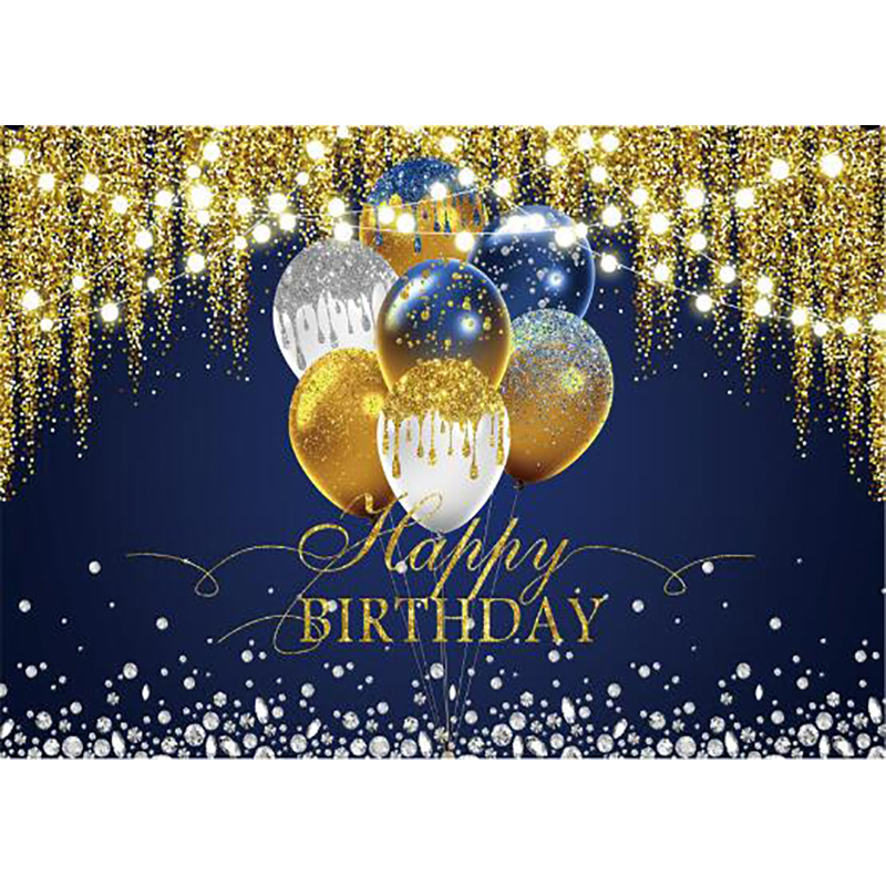 Gold Glitter Birthday rations Backdrop for Photography Party r ...