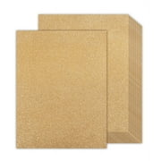 Gold Glitter Cardstock 8.5x11 Double-Sided 24 Sheets, Goefun Champagne Gold No-Shed Glitter Paper 300GSM/110lb Thick Card Stock for Circut, Card Making, DIY Projects, Party Decorations, Scrapbooking
