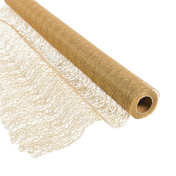 Gold Glitter Fabric - Party Decor - 1 Piece