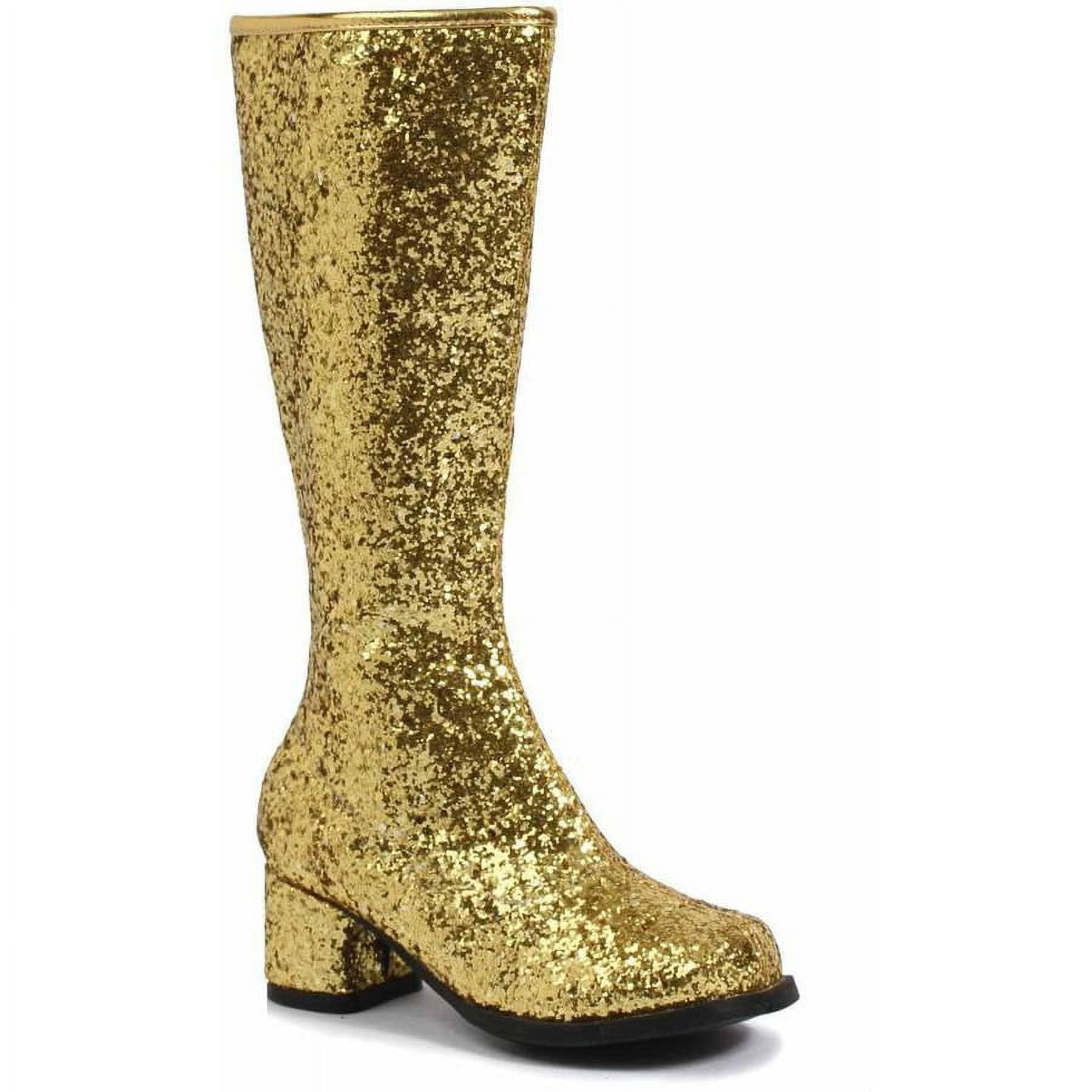 Gold Glitter Gogo Boots Girls Child Halloween Costume Accessory