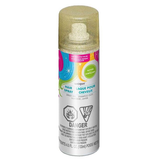 Gold Glitter Hair Spray, 4.5 fl oz