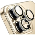 thumbnail image 1 of [Gold Glitter] for iPhone 14 Pro/iPhone 14 Pro Max Camera Lens Protector,[Night Shooting Mode] HD Tempered Metal Glass Camera Screen Protector Cover Film Accessories, 1 of 5