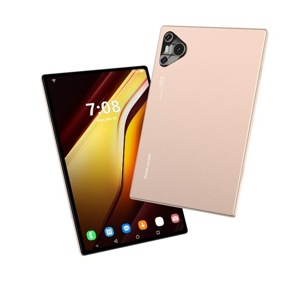 Gold Gold 10.1 Inch Android Tablet With Hd Eye Care Screen 2+16Gb Memory Dual Sim Tablet Supports 128Gb Card For Home And Office Use