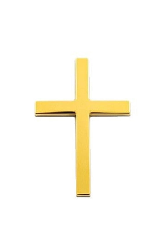 3D Metal Cross Car Emblem Sticker Alloy Automotive Badge Decal For Vehicle Body Rear Window Scratch Resistant Auto Accessory