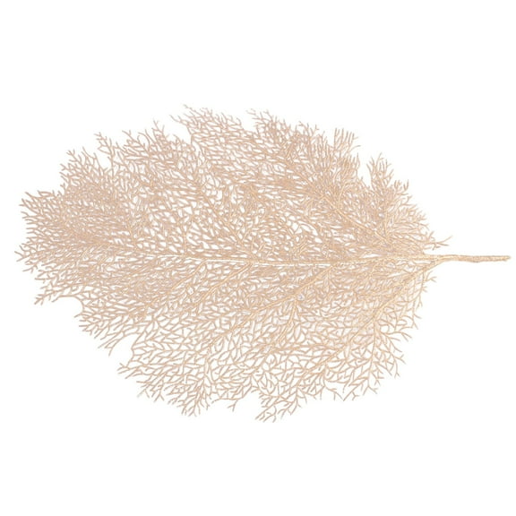 Gold Gold Coral Branch Placemats Set Of 2 Decorative Table Mats Pvc Plastic Washable Non-Slip For Dining Table Protection