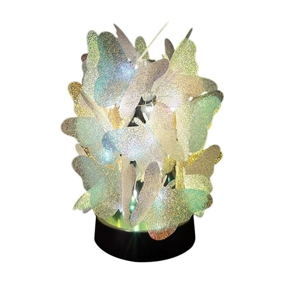 Gold Gold Diy Colorful Butterfly Led Night Light Craft Kit For Home Desk Bedroom Decor Children Adult Creative Activity 7.09X4.33X3.35Inch