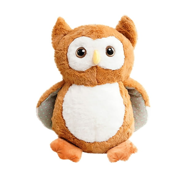 Gold Gold Owl Plush Toy Stuffed Animal Doll For Kids Holiday Gift Home Decoration Soft Fabric With Pp Filling Safe Material 9.8 Inches Size 0.33 Lbs