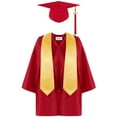 thumbnail image 1 of Gold Grad Cap 4 Pc Choir Robes Graduation Gown and Cap School, 1 of 7
