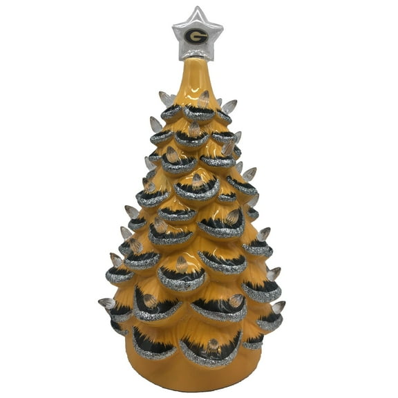 Gold Grambling Tigers 14'' Ceramic Tree
